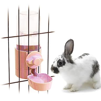 17oz Bunny Water Bottle No Drip for Cage, Hanging Automatic Water Dispenser for Small Animal Guinea Pig Hamster Chinchilla Ferret Rabbit