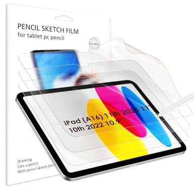 Bighan 3 Pack Paper Screen Protector Compatible with iPad (A16) 11th/10th Generation (2025/2022,11 inch/10.9 Inch), Matte PET Like Paper Film for Drawing, Writing, Anti-Glare, Anti-Fingerprint