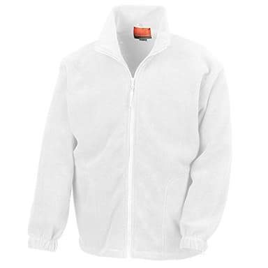 Result Mens Full Zip Active Fleece Anti Pilling Jacket (L) (White)