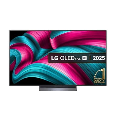 LG OLED55C55LA 55-Inch OLEDevo 4K UHD Smart TV, (α9 AI Processor Gen7, Dolby Atmos, Freeview Play and Amazon Alexa, 120Hz) [Model 2025]