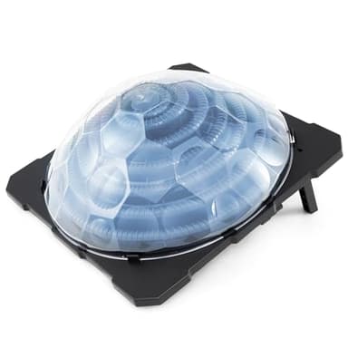 COSTWAY Solar Thermal Pool Heater Dome, Solar Heater Pool Heating System with Stands and Hose Connector, Inground Pool Warmer Equipment (58 x 58 x 32 cm)