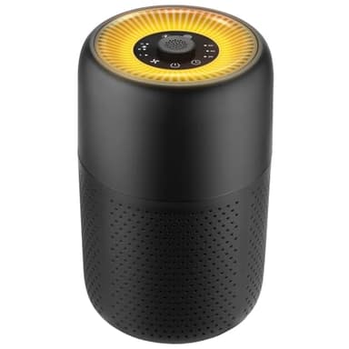 Small Air Purifiers for Bedroom with True HEPA13 Filters,Pet Air Purifier with Aroma Pad for Wildfires Smoke Pollen Dander,22dB Quiet Air Cleaners for Baby Room Office Dorm (Black)