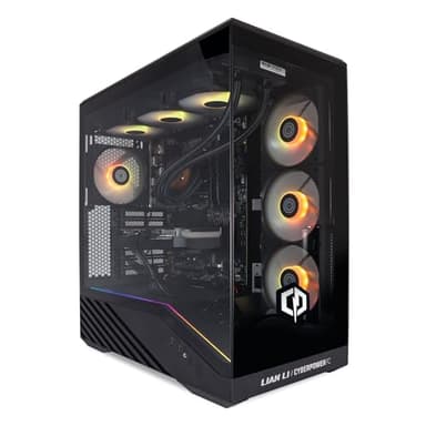CyberPowerPC Luxe Gaming PC - AMD Ryzen 7 9800X3D, Nvidia RTX 5070, 32GB RAM, 1TB NVMe SSD, 650W PSU, Windows 11, Liquid Cooling, V100R