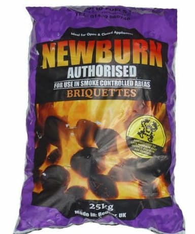 Newburn Smokeless Fuel Ovals 1000kg - 40 x 25kg bags I Multi-fuel Burners, Heaters, Boilers, Cookers, Camping Stove, Indoor & Outdoor
