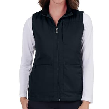 SCOTTeVEST Best Travel Vest for Women - 24 Hidden Pockets - Water Repellent for Travel & More, Black/Carbon, X-Large