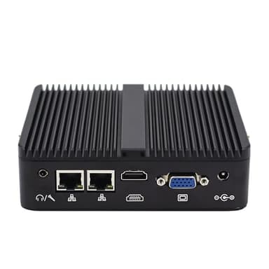 WEIDIAN Fanless Mini PC N100, Industrial Computer 8GB DDR4 256GB SSD, Win11 Mini Computer 2x RS232 COM 2LAN HD VGA, High Performance Compact Design Embedded Industrial PC for Industrial Applications