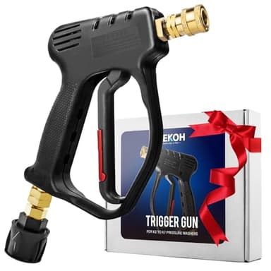 MEKOH Stubby Pressure Washer Gun for Karcher K2, K3, K4, K5, K7 | High Power Washer Car Wash Gun | Short Design for Precision & Control | Jet Wash Gun Rated 275 Bar | Fits Petrol & K Series Washers