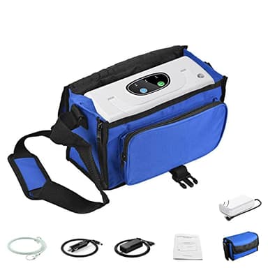 Portable Oxygen Machine 3L Wheelchair Lightweight Oxygen Machine for Travel/Car 33% with Battery/Bag 3lbs for Home Use