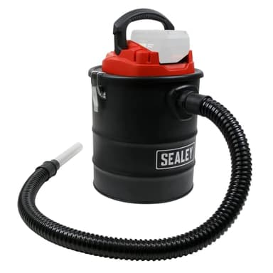 Sealey 20V SV20 Series 15L Handheld Ash Vacuum Cleaner-Body Only CP20VAV, Black/Red