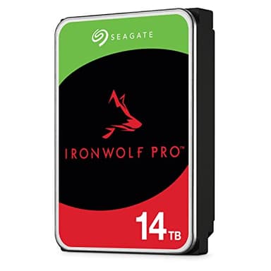 Seagate IronWolf Pro, 14 TB, NAS Internal Hard Drive, CMR 3.5 Inch, SATA 6 Gb/s 7,200 RPM, 256 MB Cache, for RAID Network Attached Storage, 3 years Rescue Services, FFP (ST14000NE0008)