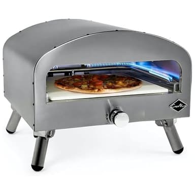 Casa Mia Bravo - 16 Inch Outdoor Gas Pizza Oven - Quick Heating, Versatile Cooking, Stainless Steel Construction - 3 Year Guarantee