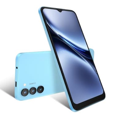 Xgody X36 SIM Free Unlocked Mobile Phone, 6.52" Smartphone 4G Dual SIM (Blue) | 3GB+32GB, up to 256GB microSD | 4200mAh Battery | 13MP+5MP Cameras | Android 15 Go Octa-Core | Face ID, GPS