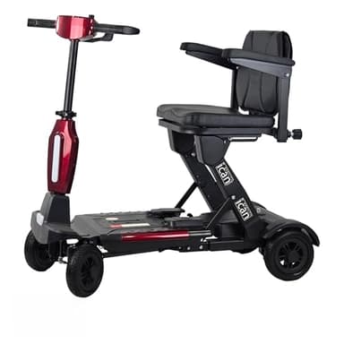 iCan EasyFold X-11 Manual Folding Mobility Scooter – Lightweight 21Kg with Battery, Compact, Manual Folding, Long Range, LED Display – Portable Mobility Scooter for Seniors, Class 2, UK Regulated.