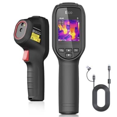 HIKMICRO ECO Thermal Camera SuperIR Resolution 240x240, SuperScene™, -20°C to 550°, 25Hz Refresh Rate, Portable Handheld Infrared Thermal Imaging camera with Laser Pointer, 3350mAh Battery
