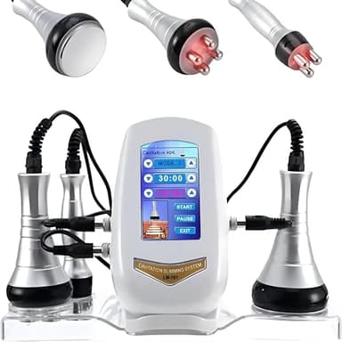 40K Cavitation Machine 3 in 1 Slimming Machine Radio Frequency Instrument Skin Care Machine Multifunctional Body Facial Beauty Machine for Face, Abdomen, Buttocks and Thighs