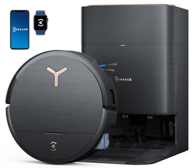 ECOVACS DEEBOT X9 Pro Omni Robot Vacuum Cleaner and Mop, Blast™ 16,600 Pa Suction, OZMO Roller Instant Auto-Wash Mop, ZeroTangle™ 3.0, Triple Lift System, AI Smart Navigation