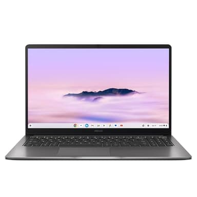 ASUS Chromebook Plus 15 CX1505CTA Laptop | 15.6" Full HD Screen | Intel Core 3 N355 Processor | 8GB RAM | 256GB SSD | Google Chrome OS