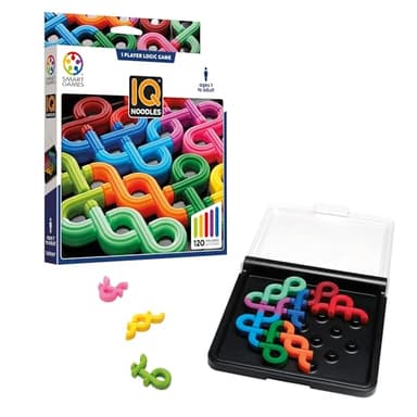 SmartGames - IQ Noodles, Puzzle Game with 120 Challenges, Ages 7+