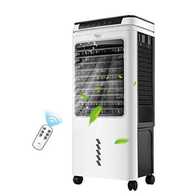 LBLFEBD Air Cooler 40-liter Portable Home Office Cooling Fan - LED Display, 3 Fan Speeds, 24-hour Timer, Remote Control, 16,000 BTU Portable Air Conditioner