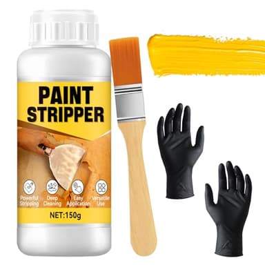 XINGHUO Paint Stripper, Paint Remover, Paint Stripper Metal, Paint and Varnish Liquid Stripper, Quick Paint Removal, Easy to Use, Remove Various Types of Paint, Suitable for Metal Surfaces, 150g