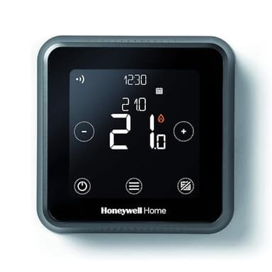 Honeywell Home T6 Wired Smart Thermostat - Black - Touchscreen Heating Control with Geofencing, Alexa, Apple & Google - 868 MHZ - Easy Install & App Setup for Combi Boiler & More - CM907 Replacement