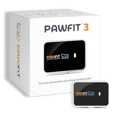 Pawfit 3 GPS Pet Tracker GPS Dog Tracker 4G Live Satellite Tracking, Multiple Smart Alerts, Fully Waterproof Activity Monitor for Dogs, Unlimited Range, Remote Voice Recall, Fits All Collars