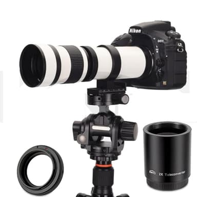 JINTU 420-1600mm f/8.3 Telephoto Zoom Lens Manual for Canon EOS 60D, 750D, 650D, SL3, 5D, 5D IV, 6D II, 7D II 90D 2000D 4000D 1500D T1i T2i T3 T3i T4 T4i T5 T5i T6 T6i T6s T7 T7i T7s T8i XS XSI