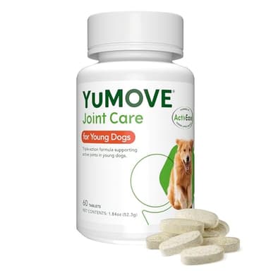 YuMOVE Young and Active Dog | Joint Supplement for Dogs to Support Active and Growing Joints Aged Under 6 | 60 Tablets Clear
