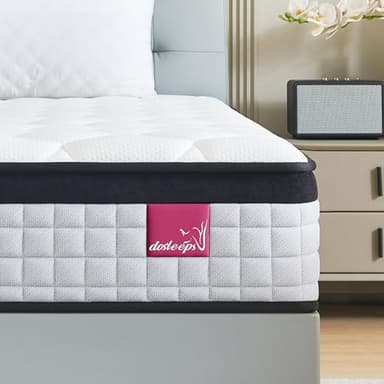 dosleeps King Size Mattress 5FT,9 Inch 9-Zone Orthopedic Mattress with Memory Foam & Pocket Springs and 3D Breathable Fabric- Motion Isolation (150x200x22cm)