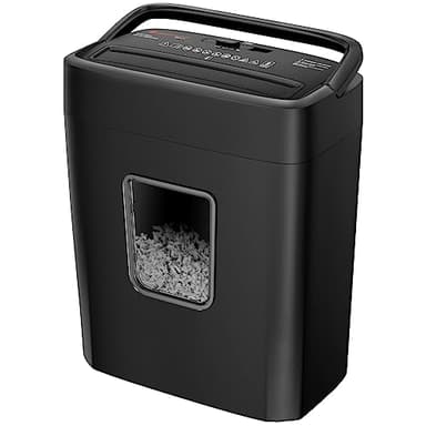 Bonsaii 8-Sheet Cross-Cut Paper Shredder for Home Office, P-4 Security, Shreds Credit Cards, Staples, Paper Clips, Overheat Protection, Easy Jam Clearance, 16L Bin (C261-C NEW)