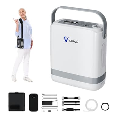 1-8L/min Oxygen Machine 93±3%, Pulse Mode Device,Wheelchair with Portable Backpack and Accessories, Adjustment for Travel Use