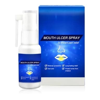 Mouth Ulcer Treatment Spray,Oral Ulcer Sprays,Ulcer Breath Sprays,Canker Relief Spray,Canker Sore Treatment,Mouth U/lcer S/Pray,M/outh Freshener Sp/ray,B/reath S/Pray for Bad Breath