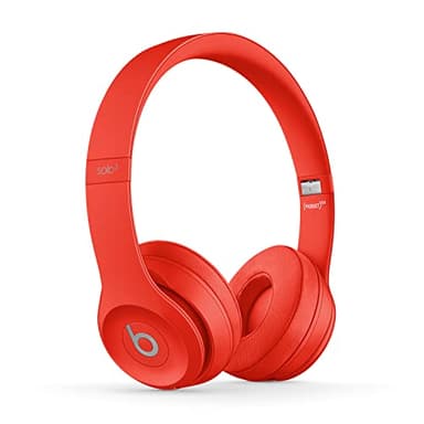 Beats Solo3 Wireless On-Ear Headphones - Apple W1 Headphone Chip, Class 1 Bluetooth, 40 Hours Of Listening Time, Built-in Microphone - Red (Latest Model)