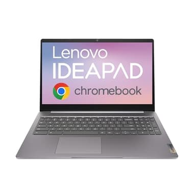 Lenovo IdeaPad 3 Chromebook Laptop | 15.6 inch Full HD Laptop | Intel Pentium Silver N6000 | 8GB RAM | 128GB eMMC| Chrome OS| Arctic Grey