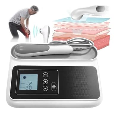 Cashwise Ultrasound Physiotherapy Machine Device, 5-30 Minute Timing + 5 Gears Adjustable, Waist Arm Body Pain Relief Muscle Massager Machine, Ultrasound Therapy Machine with Touch Buttons