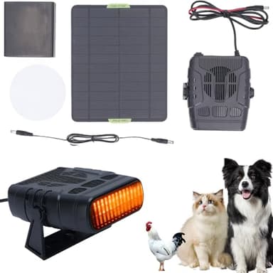 Solar Heater For Greenhouse,Portable Solar Heater For Chicken Coop,Solar Panel Heaters With Overheating Protection For Car Chicken Kitten Puppy Pets