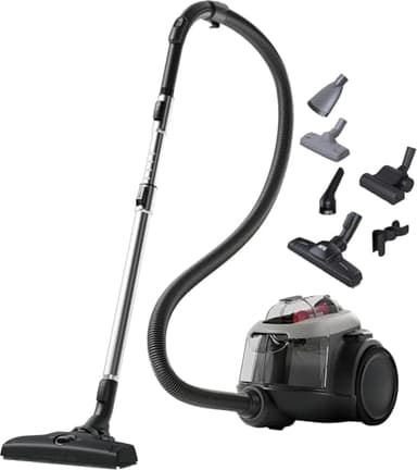 AEG 6000 Bagless Vacuum Cleaner AL61A4UG, Lightweight and Compact suitable for Animal Pet Hair, Dust, Hard Floor and Carpet, Powerful Performance, 600 W, 1.6L, 74 Decibels, Urban Grey