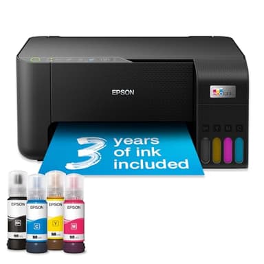 EcoTank ET-2860 A4 Multifunction Wi-Fi Ink Tank Printer, With Up To 3 Years Of Ink Included