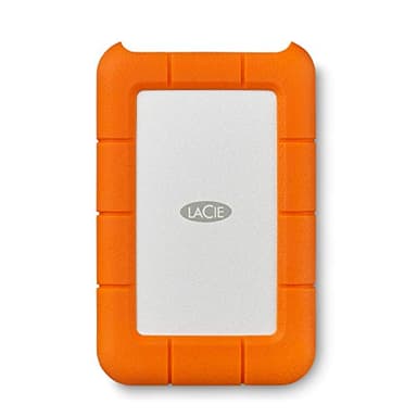 LaCie Rugged Mini 2TB — shock‑resistant, USB‑C Portable External Hard Drive, 2.5‑inch, for Mac & Windows — Rescue Data Recovery included