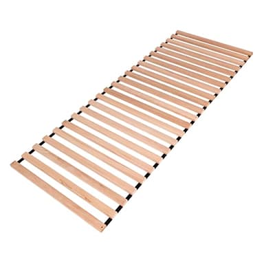 KROKWOOD Premium Slatted Bed Base – Set of 19 Durable and Stable Wooden Bed Slats, Solid Beech Replacement Slats 90 x 190 cm