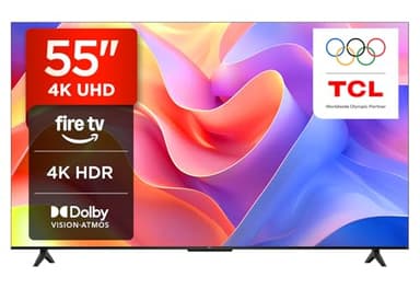 TCL 55PF650K 55-inch 4K Ultra HD, HDR TV, Smart LED Fire TV (Dolby Vision, Dolby Atmos, DTS, HDR 10, Alexa built-in, Airplay2, Miracast)
