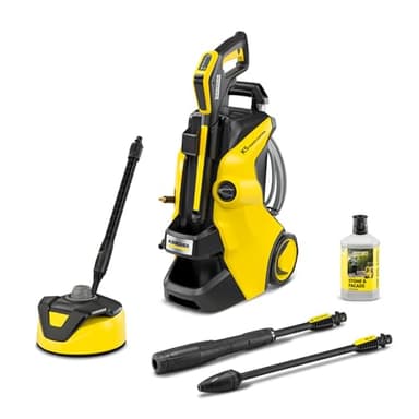 Kärcher K 5 Power Control Flex Home Pressure Washer, pressure: max. 145 bar, flow rate: 500 l/h, area: 40 m²/h, water filter, weight: 13 kg, high-pressure gun, dirt blaster, spray lance, Home Kit