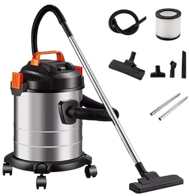 2000W Wet and Dry Vacuum Cleaner - 20L Bagless Cylinder Hepa Filter Vac with Powerful Suction & Blower Function for Home, Garage, Workshop, Pet Hair