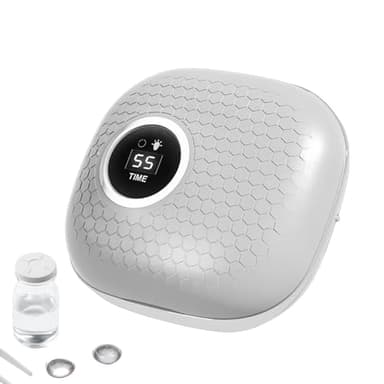 Ultrasonic Contact Lens Cleaner - Intelligent Cleaning Machine for Soft and Rigid Contact Lenses,Daily Vision Care Cleaning Device for Trip Vacation School Dorm Travel