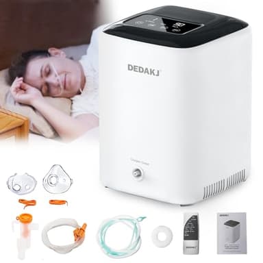DEDAKJ Oxygen Machine 1-7L / min, 30%-90%, with Remote Control, Accumulated Time Adjustment for Home and Travel（DH22-C1L)