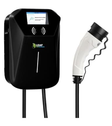 7.4kW EV Charger | Electric Vehicle Charger | Type 2 | Tethered | 7.4kW | Fast Charging | Pen Fault | Single Phase | Wall Mount | EV Home Charger | Black, 40x29x19cm