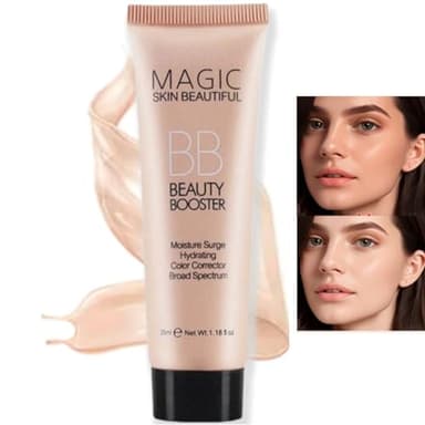 Xinyig BB Cream Light, Hydrating Full-Coverage Foundation & Concealer, Color Correcting Cream, Tinted Moisturiser with SPF 50, 5g, 01
