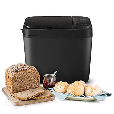 Panasonic SD-R2530 Automatic Bread maker, with Nuts Dispenser, 30 Programmes, 4 Gluten-Free Mode, Dual Temperature Sensors, 13 Hours Digital Timer, Black