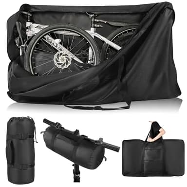 Bike Travel Bag for Airplane,Premium 900D Bike Transport Bag for 26 inch to 29 inch Mountain Bicycle and Road Bike,Heavy Duty Bicycle Box for Air Travel with Strong Webbing for Air Travel