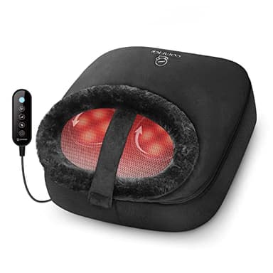 COMFIER Shiatsu Foot Massager with Heat,Electric Foot Warmer Gifts for Women Men,Heated Back Massage for Pain and Circulation,Plantar Fasciitis,2-in-1 Feet & Back Massage,Feet Heater,Men Gifts